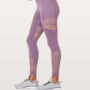 Lululemon Forget The Sweat Tight 25" - Mulberry - Sz 4